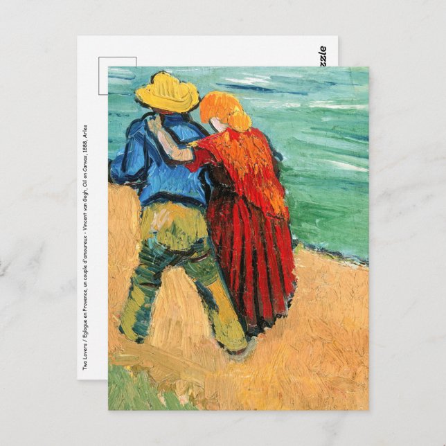 Vincent van Gogh - Two Lovers Postcard (Front/Back)