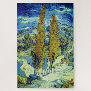 Vincent Van Gogh Two Poplars at Saint-Rémy Jigsaw Puzzle