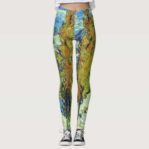 Vincent Van Gogh Two Poplars at Saint-Rémy Leggings