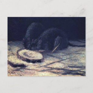 Vincent Van Gogh - Two Rats - Rat Lover Fine Art Postcard