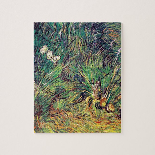 Vincent Van Gogh - Two White Butterflies Fine Art Jigsaw Puzzle (Vertical)