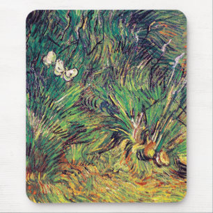 Vincent Van Gogh - Two White Butterflies Fine Art Mouse Pad