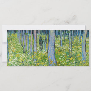 Vincent van Gogh - Undergrowth with Two Figures Invitation