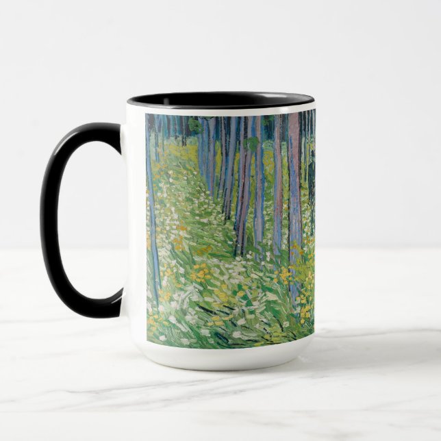 Vincent van Gogh - Undergrowth with Two Figures Mug (Left)