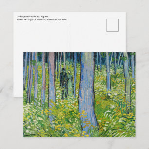 Vincent van Gogh - Undergrowth with Two Figures Postcard