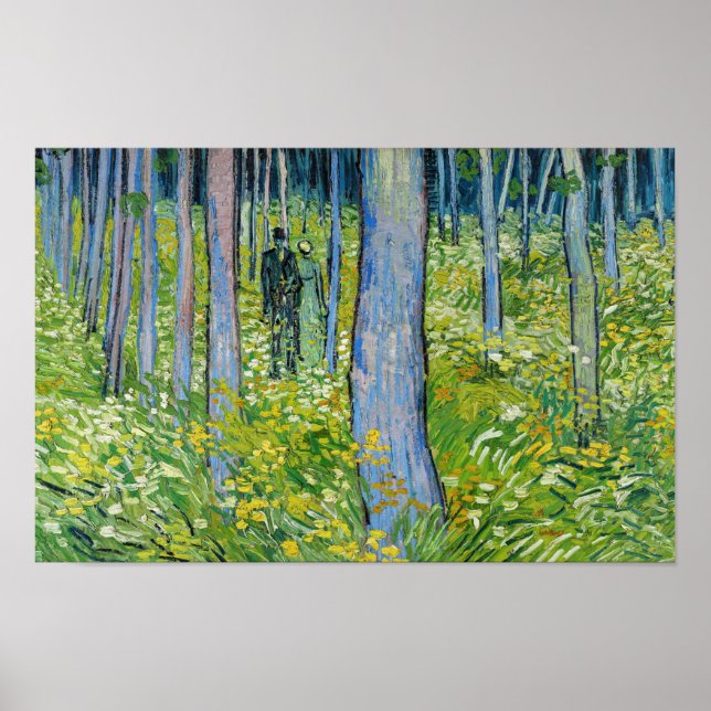 Vincent van Gogh - Undergrowth with Two Figures Poster (Front)