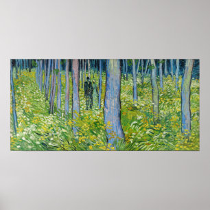 Vincent van Gogh - Undergrowth with Two Figures Poster