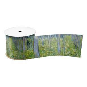 Vincent van Gogh - Undergrowth with Two Figures Satin Ribbon