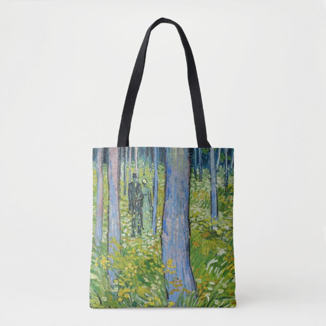 Vincent van Gogh - Undergrowth with Two Figures Tote Bag (Front)