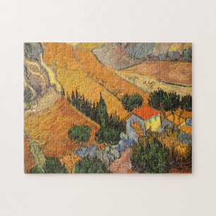 Vincent van Gogh - Valley with Plowman Jigsaw Puzzle
