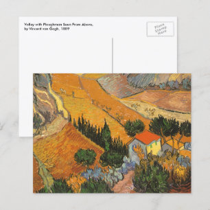 Vincent van Gogh - Valley with Plowman Postcard