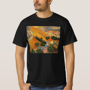 Vincent van Gogh - Valley with Plowman T-Shirt