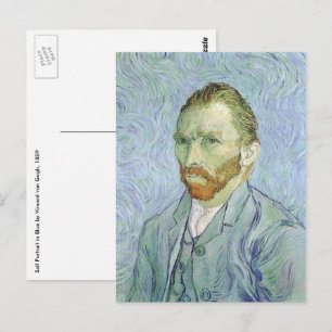 Vincent van Gogh - Van Gogh Self Portrait in Blue Postcard