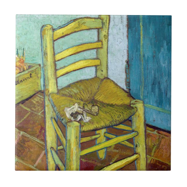 Vincent van Gogh - Van Gogh's Chair Ceramic Tile (Front)