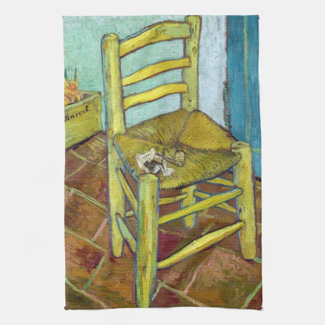 Vincent van Gogh - Van Gogh's Chair Tea Towel (Vertical)