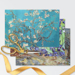 Vincent van Gogh Various Landscapes Wrapping Paper Sheet<br><div class="desc">Wrap your gift with art,  with a selection of three famous post-impressionist paintings by Vincent van Gogh (1853-1890). Blossoming Almond Tree,  Irises and Olive Trees.</div>