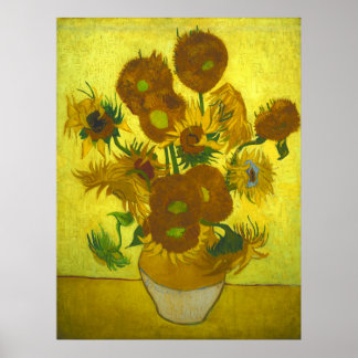 Vincent van Gogh - Vase 12 Sunflowers Poster