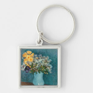 Vincent van Gogh Vase of Flowers, 1887 Key Ring