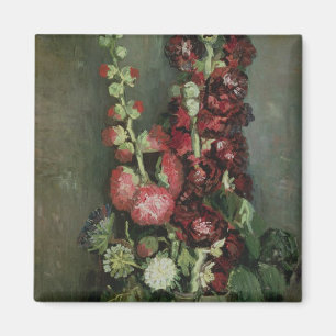 Vincent van Gogh Vase of Hollyhocks, 1886 Magnet