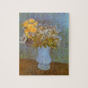Vincent van Gogh Vase of Lilacs, Daisies, Anemones Jigsaw Puzzle