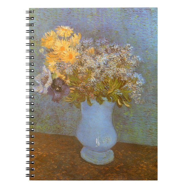 Vincent van Gogh Vase of Lilacs, Daisies, Anemones Notebook (Front)