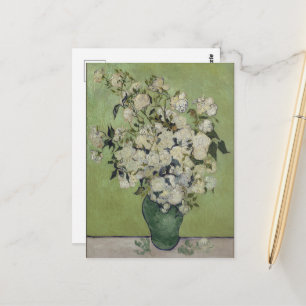 Vincent Van Gogh, Vase of Roses, Roses In The Vase Postcard