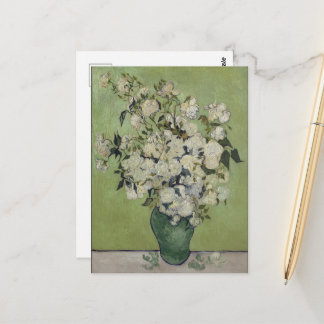 Vincent Van Gogh, Vase of Roses, Roses In The Vase Postcard