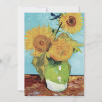 Vincent Van Gogh Vase Sunflowers Art