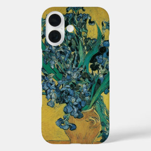 Vincent van Gogh - Vase w Irises Yellow Background iPhone 16 Case