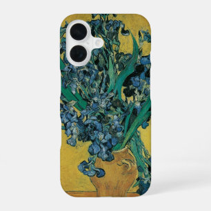 Vincent van Gogh - Vase w Irises Yellow Background iPhone 16 Case