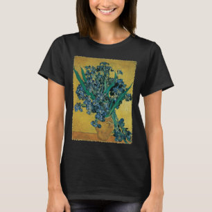 Vincent van Gogh - Vase w Irises Yellow Background T-Shirt