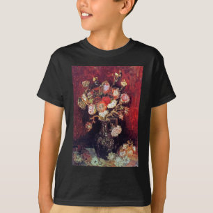 Vincent Van Gogh - Vase With Asters And Phlox T-Shirt