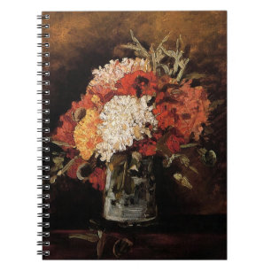 Vincent Van Gogh - Vase With Carnations - Fine Art Notebook