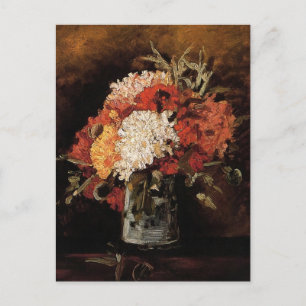 Vincent Van Gogh - Vase With Carnations - Fine Art Postcard