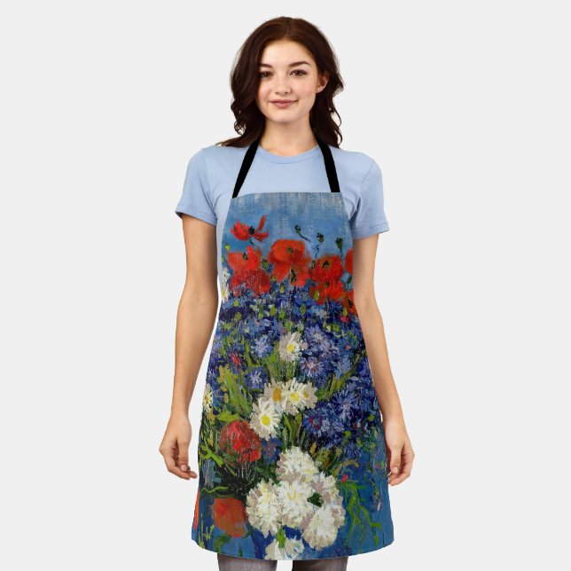 Vincent van Gogh - Vase with Cornflowers & Poppies Apron (Worn)