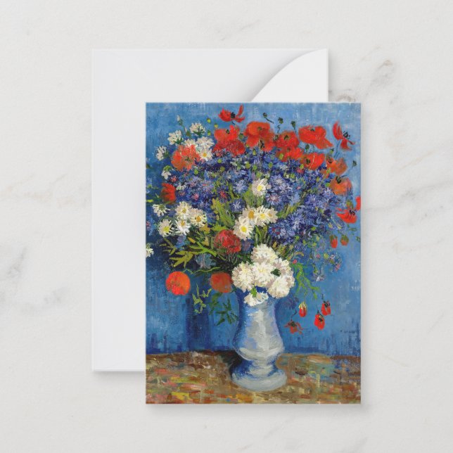 Vincent van Gogh - Vase with Cornflowers & Poppies Card (Front)