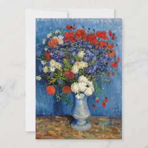 Vincent van Gogh - Vase with Cornflowers & Poppies Invitation