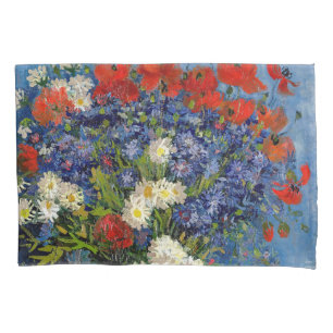 Vincent van Gogh - Vase with Cornflowers & Poppies Pillowcase