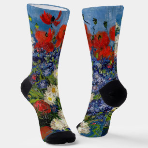 Vincent van Gogh - Vase with Cornflowers & Poppies Socks