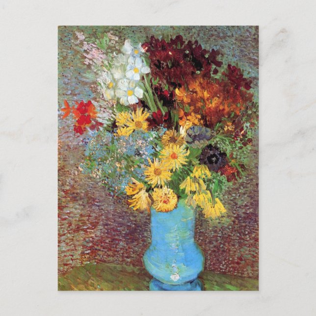 Vincent Van Gogh - Vase With Daisies And Anemones Postcard (Front)