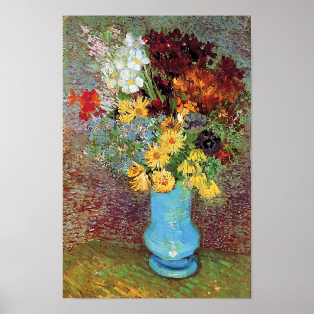 Vincent Van Gogh - Vase With Daisies And Anemones Poster (Front)
