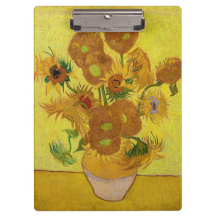 Vincent van Gogh - Vase with Fifteen Sunflowers Clipboard