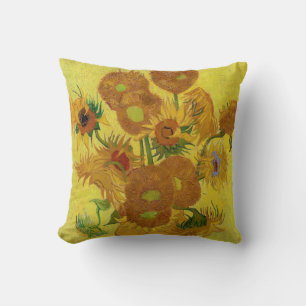 Vincent van Gogh - Vase with Fifteen Sunflowers Cushion