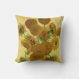 Vincent van Gogh - Vase with Fifteen Sunflowers Cushion