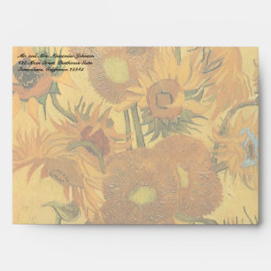 Vincent van Gogh - Vase with Fifteen Sunflowers Envelope