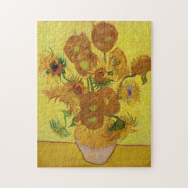 Vincent van Gogh - Vase with Fifteen Sunflowers Jigsaw Puzzle (Vertical)