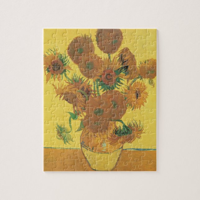 Vincent van Gogh - Vase with Fifteen Sunflowers Jigsaw Puzzle (Vertical)
