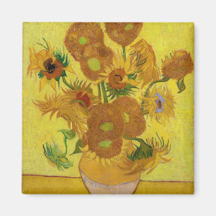 Vincent van Gogh - Vase with Fifteen Sunflowers Magnet