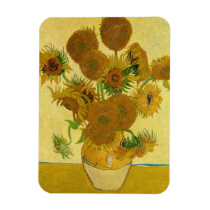 Vincent van Gogh - Vase with Fifteen Sunflowers Magnet