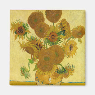 Vincent van Gogh - Vase with Fifteen Sunflowers Magnet